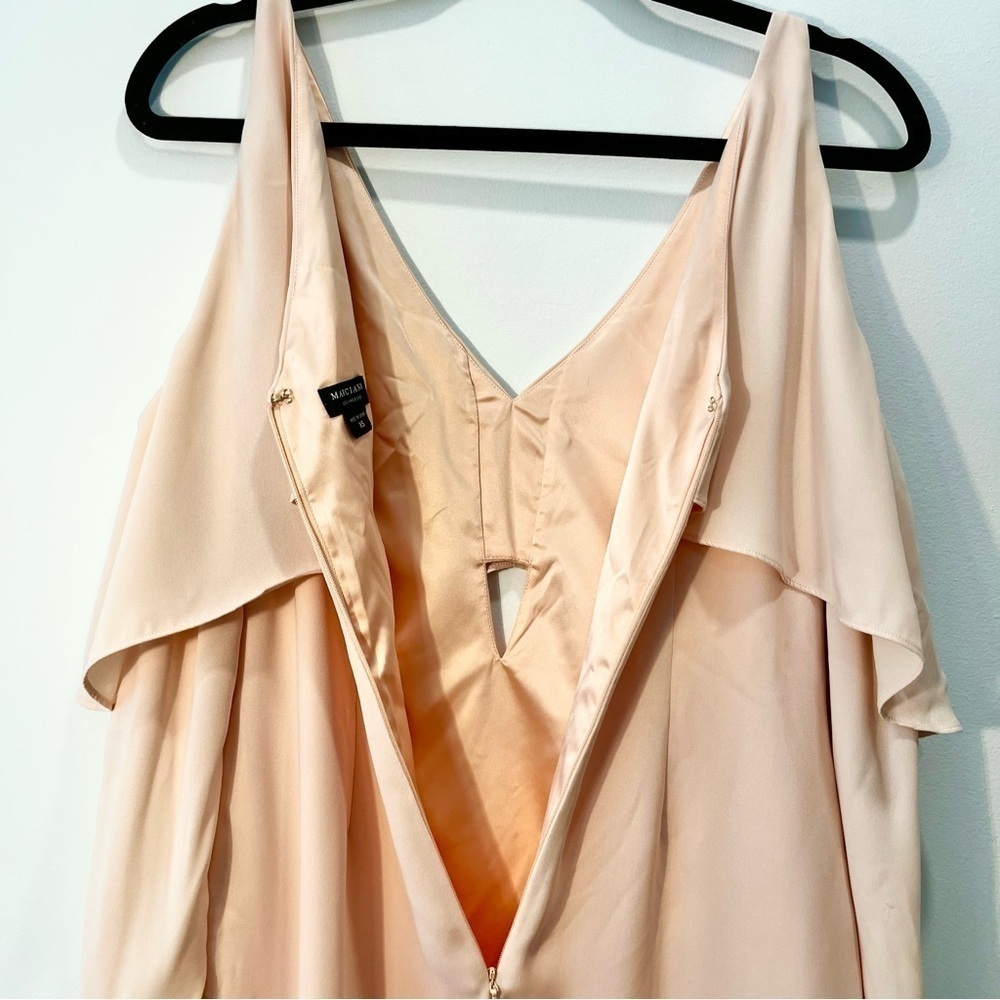 Marciano Peach Pink Long Sleeve Ruffled Mini Summer Party Cocktail Dress XS - Picture 7 of 8